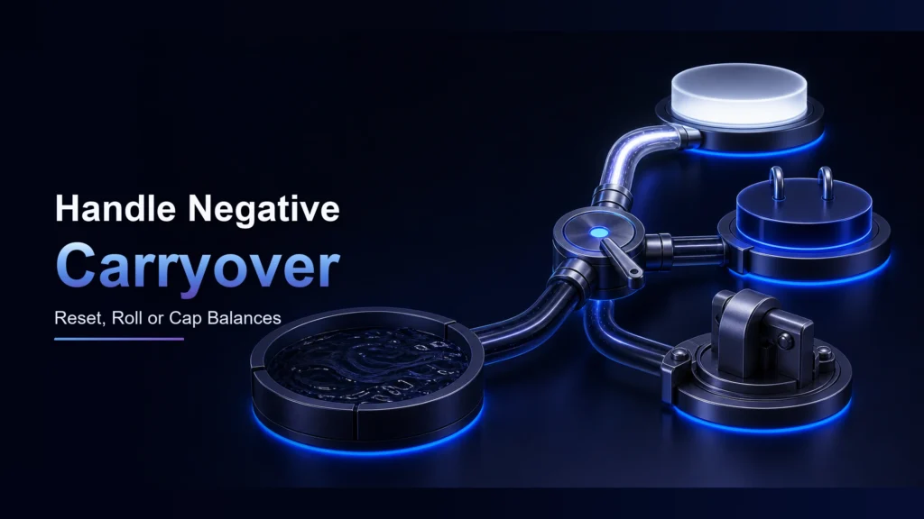 How to handle negative carryover in affiliate accounts