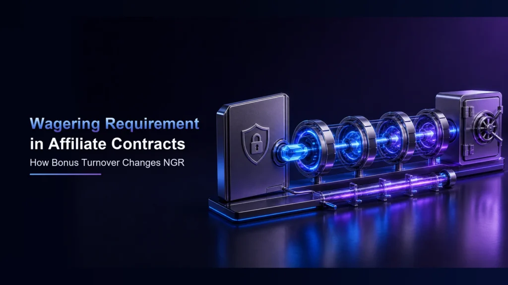 Meaning of wagering requirement in affiliate contracts
