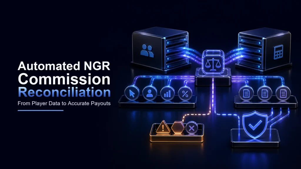 Automated NGR commission reconciliation between affiliate tracking and accounting systems